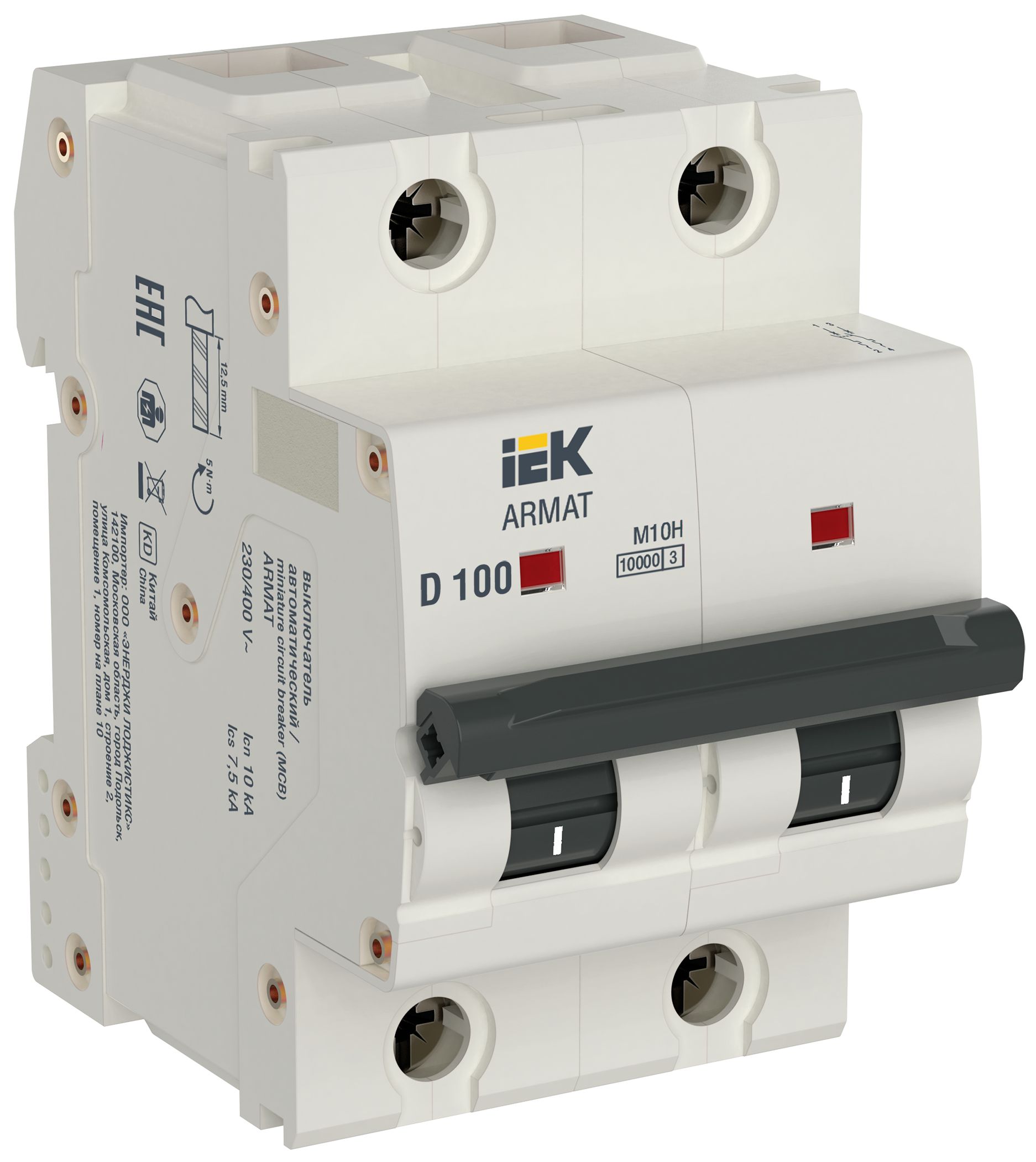 ARMAT Автоматический выключатель M10H 2P D 100A IEK (AR-M10H-2-D100)