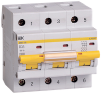 KARAT Автоматический выключатель ВА47-100 3P D 35А 10кА IEK