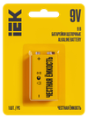 Батарейка щелочная Alkaline 6LR61 9V (1шт/блистер) IEK0