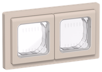 FLITE Рамка 2-местная IP55 Рпро-2-55-ФлЛ льняной IEK