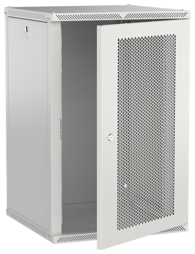 ITK LINEA W Шкаф настенный 18U 600х600мм дверь перфорированная серый 2.0