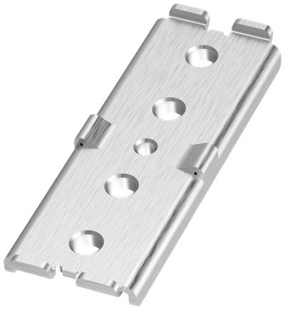 Зажим изоятора 2х60х10мм для изолятора шинного заднего IEK