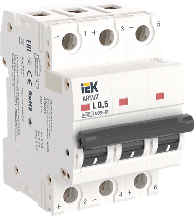 ARMAT Автоматический выключатель M06N-DC 3P Z 6А IEK