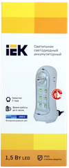Luminaire DBA 3924 accumulator 3h 1,5W IEK1