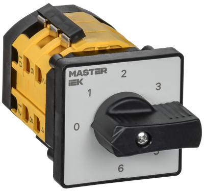 Переключатель кулачковый стандартная рукоятка 10А схема 111 IEK