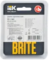 BRITE Рамка 1 -местная РУ-1-1-БрЧ металл черный IEK2