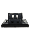 FORTE&PIANO Выключатель 2-клавишный с индикацией 10А FP106 черный IEK2