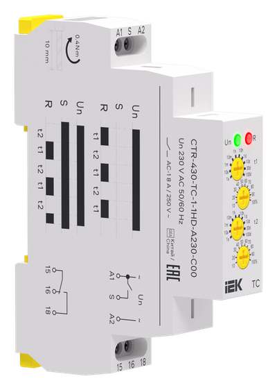 Реле циклическое TC 1 контакт 230В AC IEK