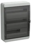 TEKFOR Корпус пластиковый КМПн-54 IP65 черная прозрачная дверь IEK0