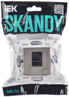 SKANDY Розетка компьютерная RJ45 кат.5E SK-K01N металл никель IEK1