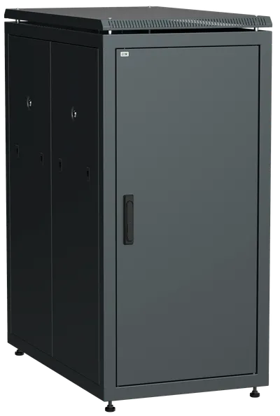 ITK LINEA N Шкаф сетевой 19" 28U 600х1000мм металлическая передняя дверь черный