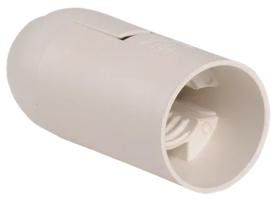 Ppl14-02-k02 Plastic suspension socket, E14, white (50 pcs.), with an individual sticker, IEK
