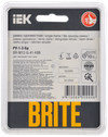 BRITE Рамка 1-местная РУ-1-2-Бр стекло песчаный RE IEK2