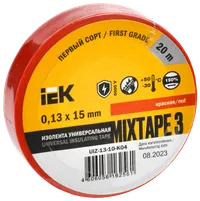 MIXTAPE 3 Electrical tape 0.13x15mm red 20m IEK