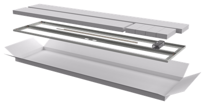 ITK Дверь перфорированная двустворчатая для шкафа LINEA N 42U 600мм серая