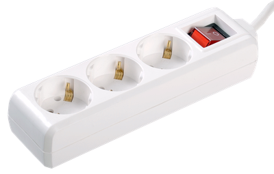 Extension cord U 03K with a switch 3 sockets 2P+PE/5 meters 3x1mm2 16A/250 IEK