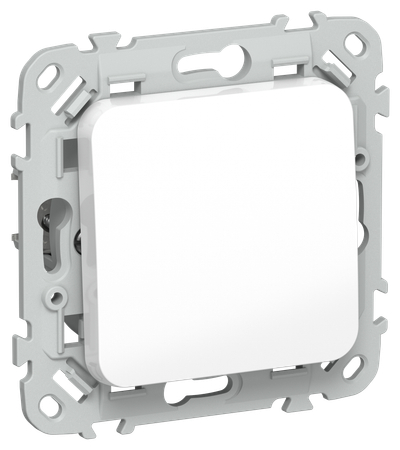 FLITE Выключатель 1-клавишный 2-полюсный проходной 10А ВС6/21-1-0-ФлБ белый IEK