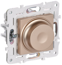 SKANDY Светорегулятор поворотный с индикацией 600Вт SK-D01Sa песочный IEK