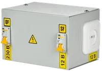Ящик с понижающим трансформатором ЯТП-0,25 230/12-2 36 УХЛ4 IP30 IEK