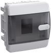 UNION Compact Корпус пластиковый ЩРВ-П-4 IP41 черная прозрачная дверь IEK0
