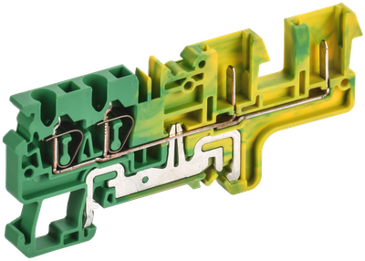 ARMAFIX Клемма пружинная CX2,5-4-2B PE разъемная 2,5мм2 четырехконтактная (2 зажима 2 разъема) заземляющая IEK