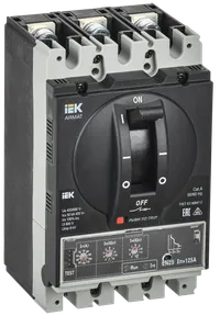 ARMAT Автоматический выключатель в литом корпусе 3P типоразмер A 50кА 125А расцепитель электронный стандартный IEK