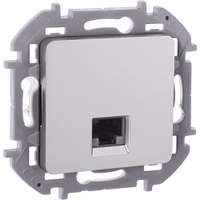 INSPIRIA Розетка компьютерная RJ45 категория 6 UTP алюминий
