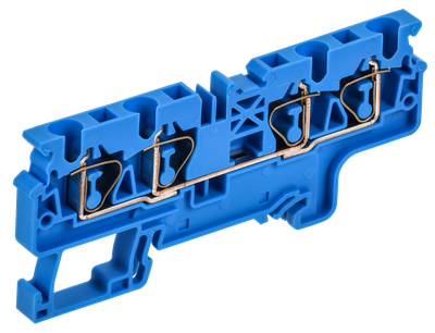 ARMAFIX Клемма пружинная CX4-4 BU 4мм2 четырехконтактная синяя IEK