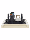 FORTE&PIANO Розетка двойная RJ11+RJ45 кат.5E FP435 ваниль IEK5