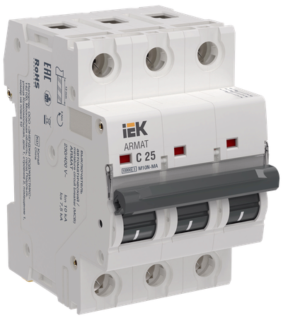 ARMAT Автоматический выключатель без теплового расцепителя M10N-MA 3P C 25А IEK
