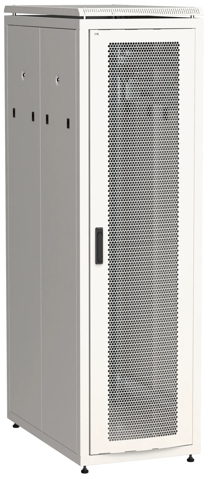 ITK LINEA N Шкаф напольный сетевой 19" 33U 800х1000мм перфорированная передняя дверь задняя перфорированная серый
