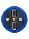 VBp3-1-0m Plug straight OMEGA IP44 rubber blue IEK2