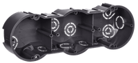 KM40009 triple installation box for solid walls (in set with selfdrilling screws) 212x70x45