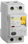 Выключатель дифференциальный (УЗО) ВД1-63 2Р 16А 30мА тип А IEK0