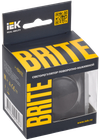 BRITE Светорегулятор поворотно-нажимной 600Вт СС10-1-0-БрЧ черный IEK1