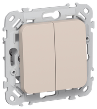 FLITE Выключатель жалюзи 10А ВЖ52-2-0-ФлЛ льняной IEK