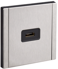 FORTE&PIANO Розетка HDMI FP740M металл никель IEK