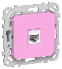 FLITE Розетка компьютерная RJ45 категория 6 UTP РК6-1-0-ФлПр пурпурный IEK