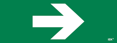 Этикетка самоклеящаяся 350х130мм "Направляющая стрелка" IEK