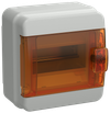 TEKFOR Корпус пластиковый КМПн-6 IP65 оранжевая прозрачная дверь IEK0