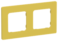 FLITE Рамка 2-местная РУ-2-К-ФлЖК желтый карри IEK