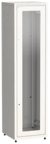 ITK LINEA E Шкаф напольный сетевой 19" 47U 600х600мм стеклянная передняя дверь задняя металлическая серый0