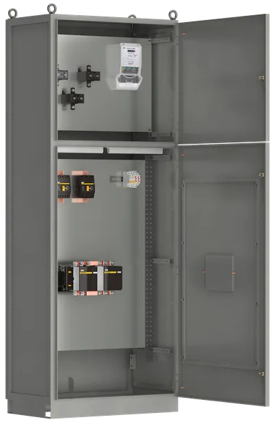 Панель вводная ВРУ1-18-80 УХЛ4 с АВР выключатели автоматические 3Р 2х250А 1Р 2х6А контактор 1х265А реле контроля фаз 2 и учет IEK