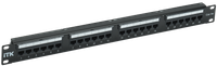 ITK 1U патч-панель кат. 5е UTP 24 порта Dual IDC слайд лейбл