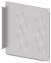 FORMAT Hardware compartment partition, side, vertical, with pass-through seals, height 350mm IEK