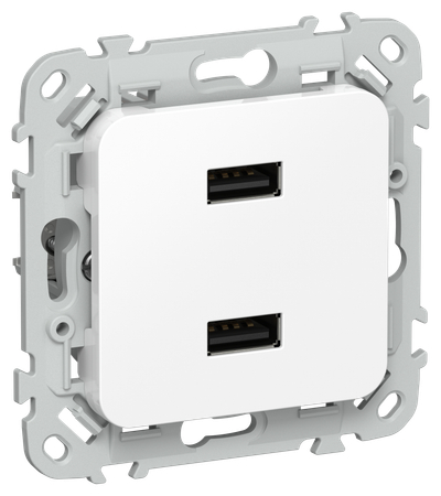 FLITE Розетка USB A+A 3,1А РЮ-2-ФлБ белый IEK