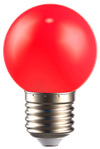 LIGHTING Лампа светодиодная декоративная G45 шар 1Вт 230В красный E27 IEK2