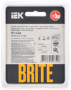 BRITE Рамка 1-местная РУ-1-2-БрП стекло персиковый матовый IEK2
