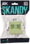 SKANDY Розетка компьютерная двойная RJ45 кат.6 SK-K04G мятный IEK1