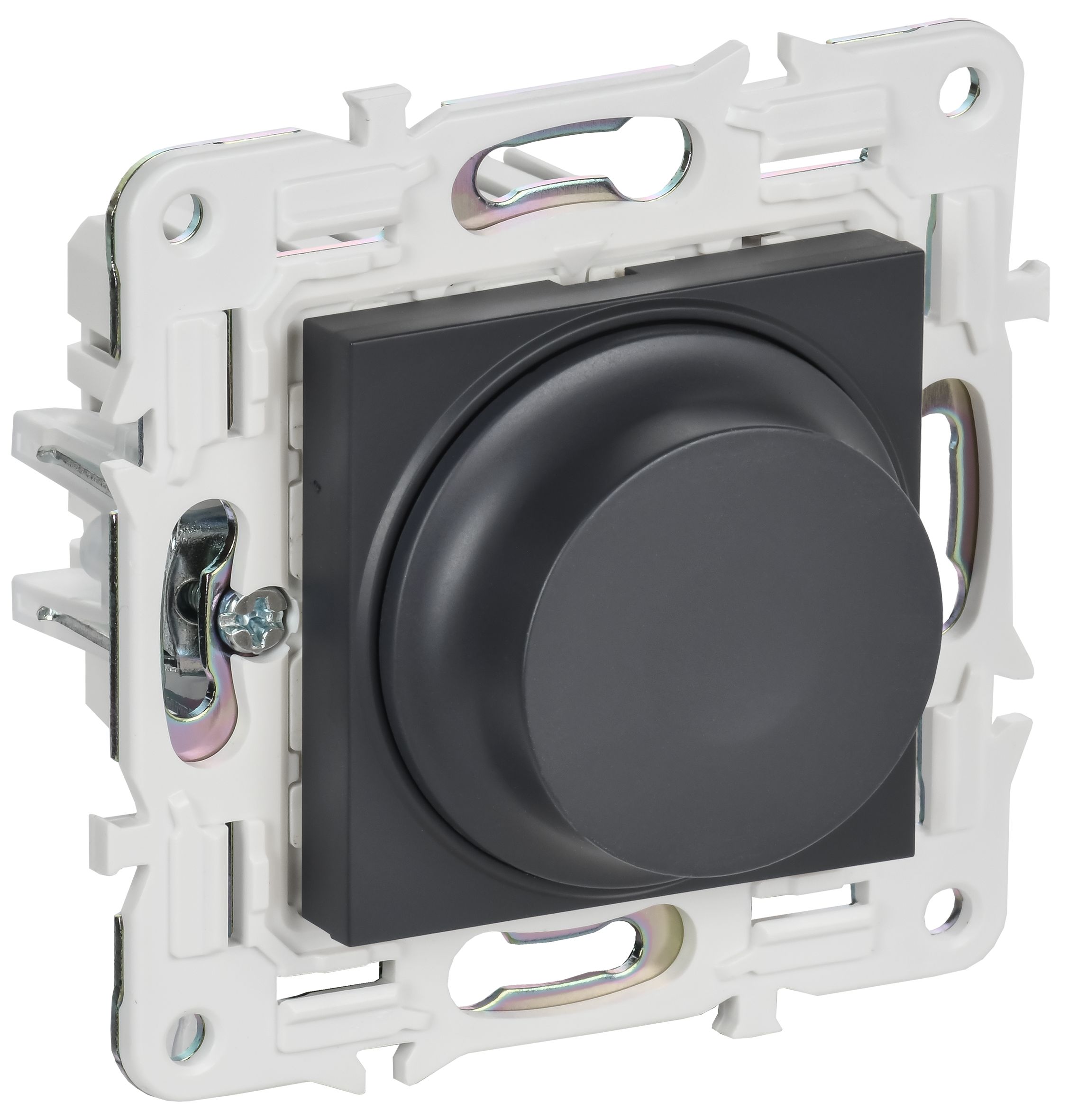 SKANDY Светорегулятор поворотный с индикацией 600Вт SK-D01T титан IEK (SK-D41-0600-K48)